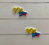 SALE  No.400   Set of Two 90s Kid Flatbacks