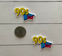 SALE  No.400   Set of Two 90s Kid Flatbacks