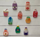 No.429   Set of Acrylic Ten Drink Flatbacks