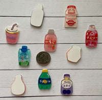 No.429   Set of Acrylic Ten Drink Flatbacks