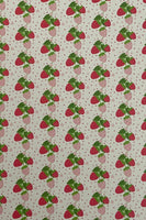 No.9   Strawberries Pleather Sheet Faux Leather
