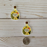 No.180   Set of Two Sunshine for a cloudy Day Bottle Flatbacks Flat Back