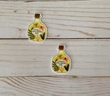 No.180   Set of Two Sunshine for a cloudy Day Bottle Flatbacks Flat Back